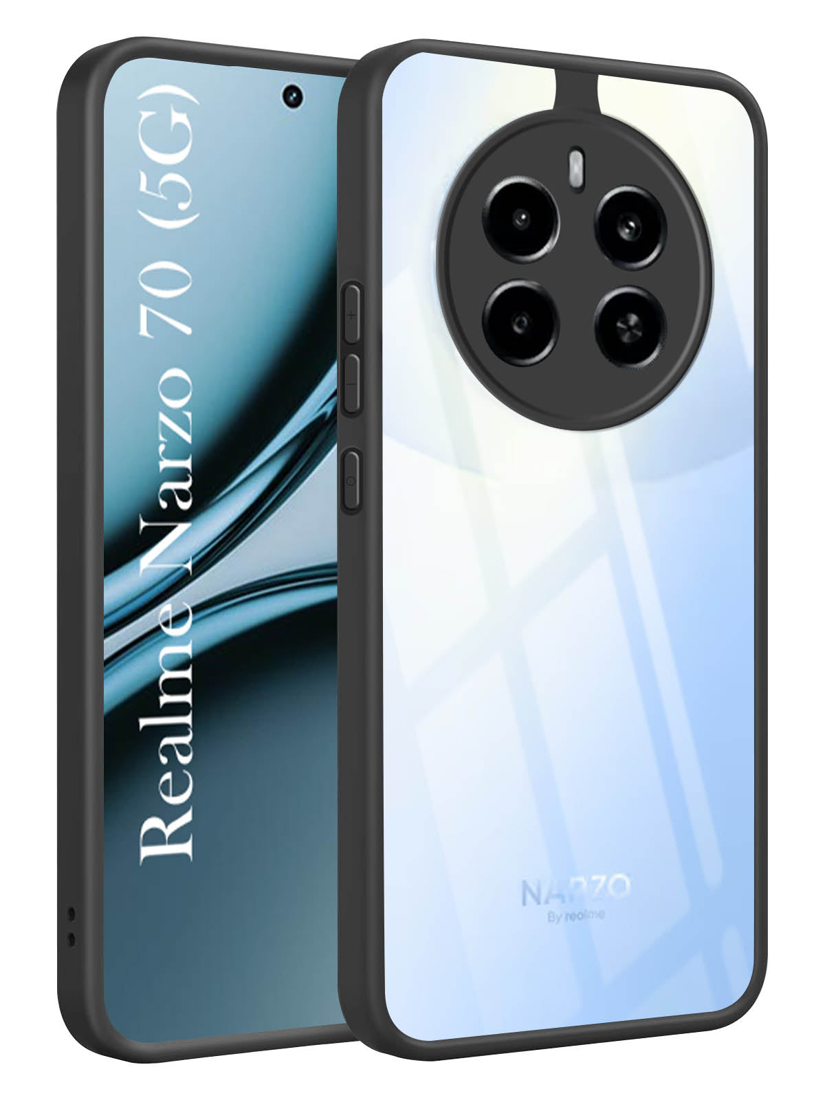 For Realme Narzo 70 5G Back Cover Case (Lifetime Anti Yellow | Anti Scratch | Crystal Clear Shockproof)