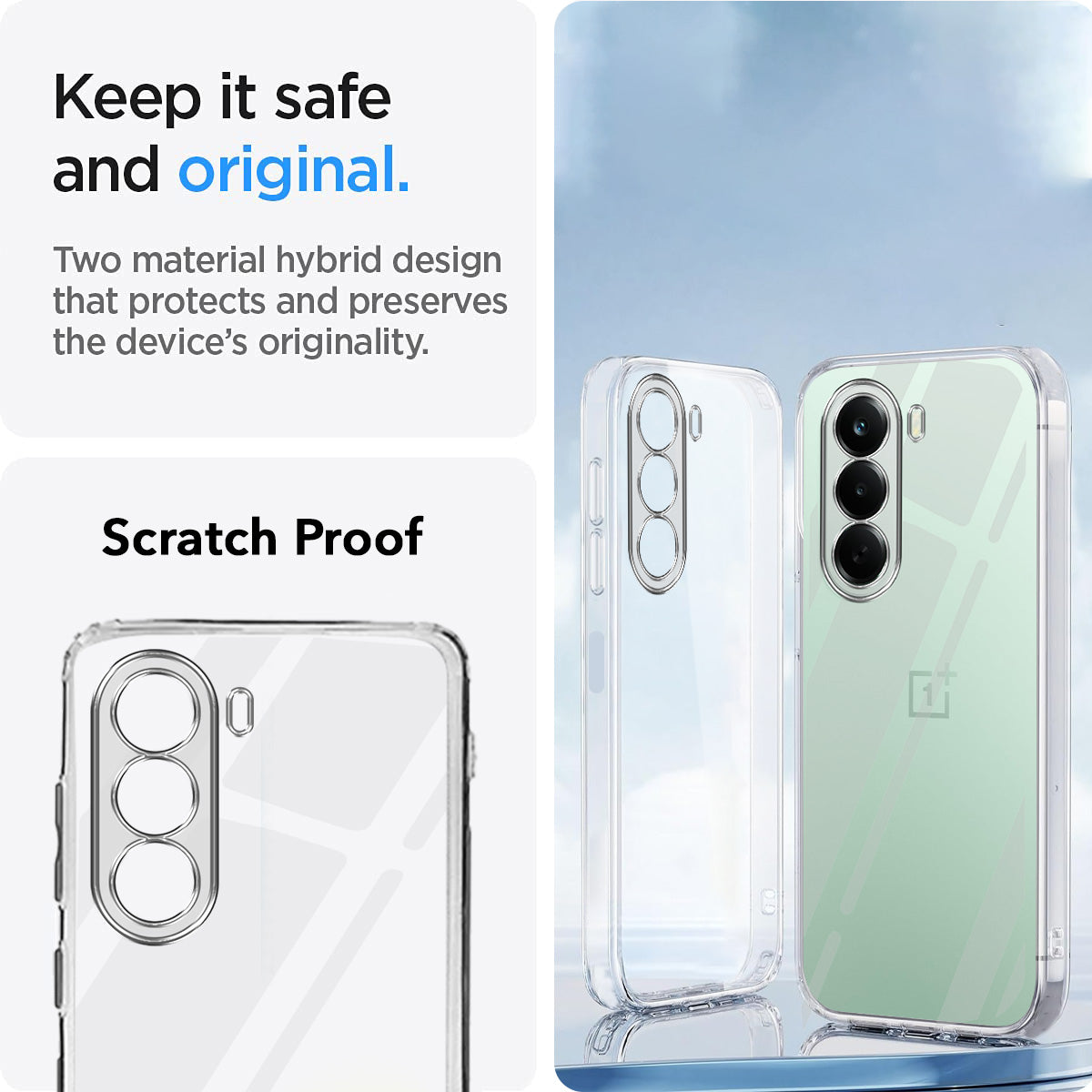 For OnePlus Nord CE 6 Lite Back Cover Case Silicone (Clear Shockproof Case with Camera Protection | Soft and Flexible | Transparent)