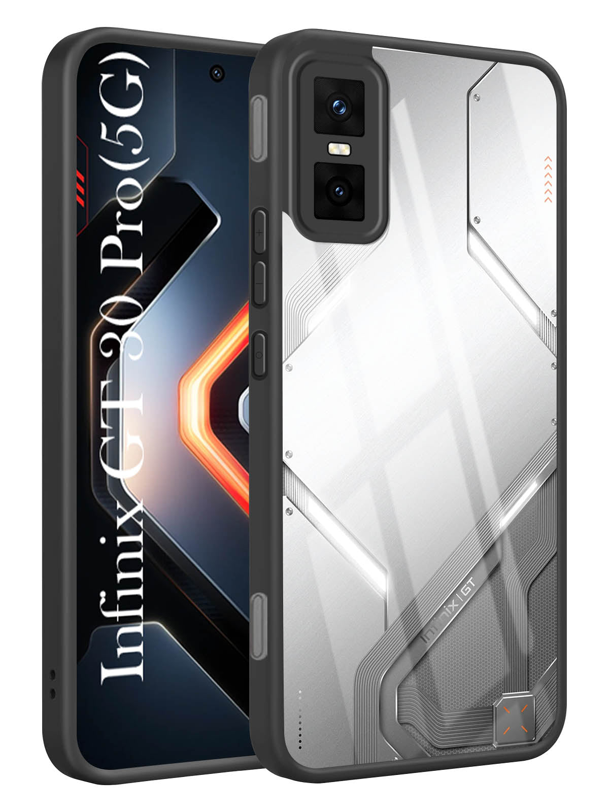 For Infinix GT 30 Pro Back Cover Case (Lifetime Anti Yellow | Anti Scratch | Crystal Clear Shockproof)