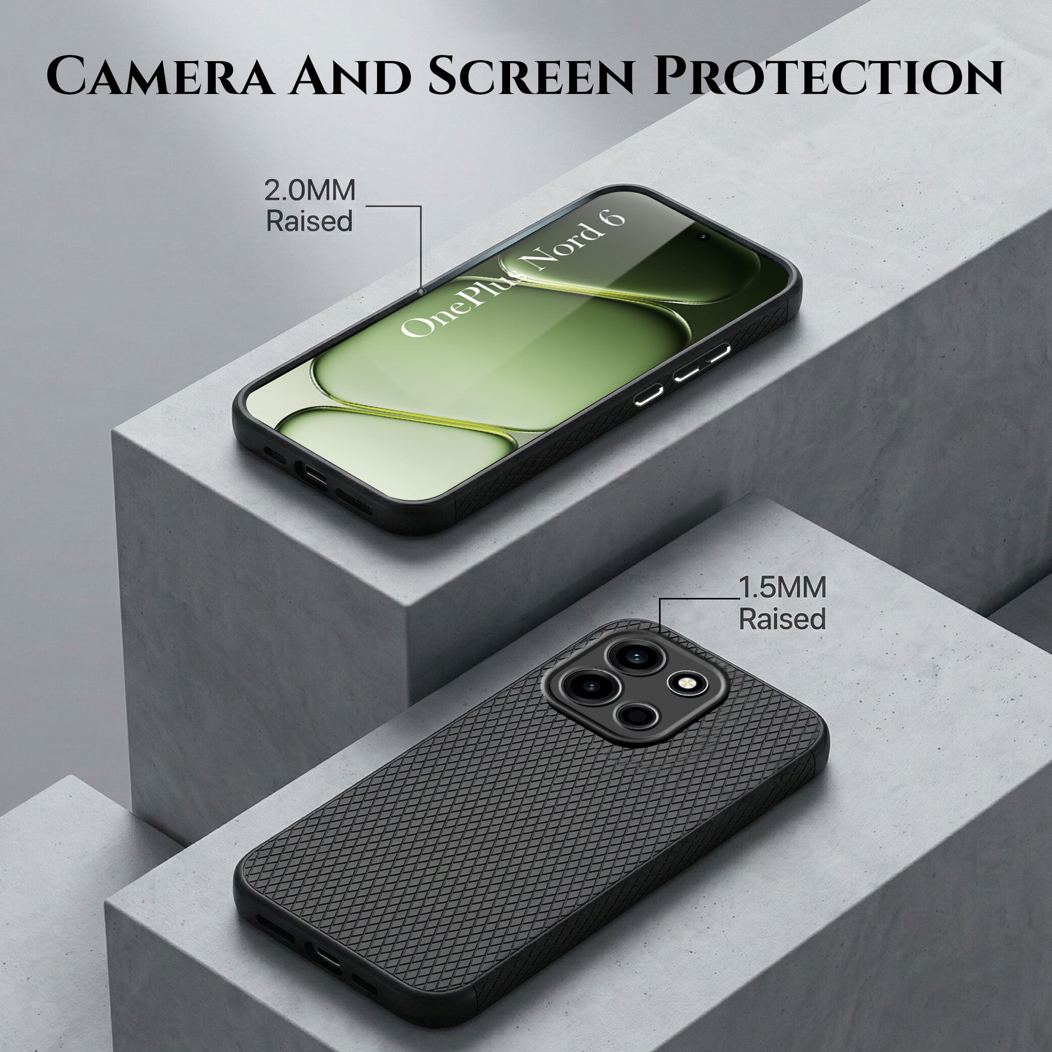 For Oneplus Nord 6 Combo with Back Cover and 9H Tempered Glass (Liquid Silicone | Camera Protection | Oleophobic Coating Screen Glass)