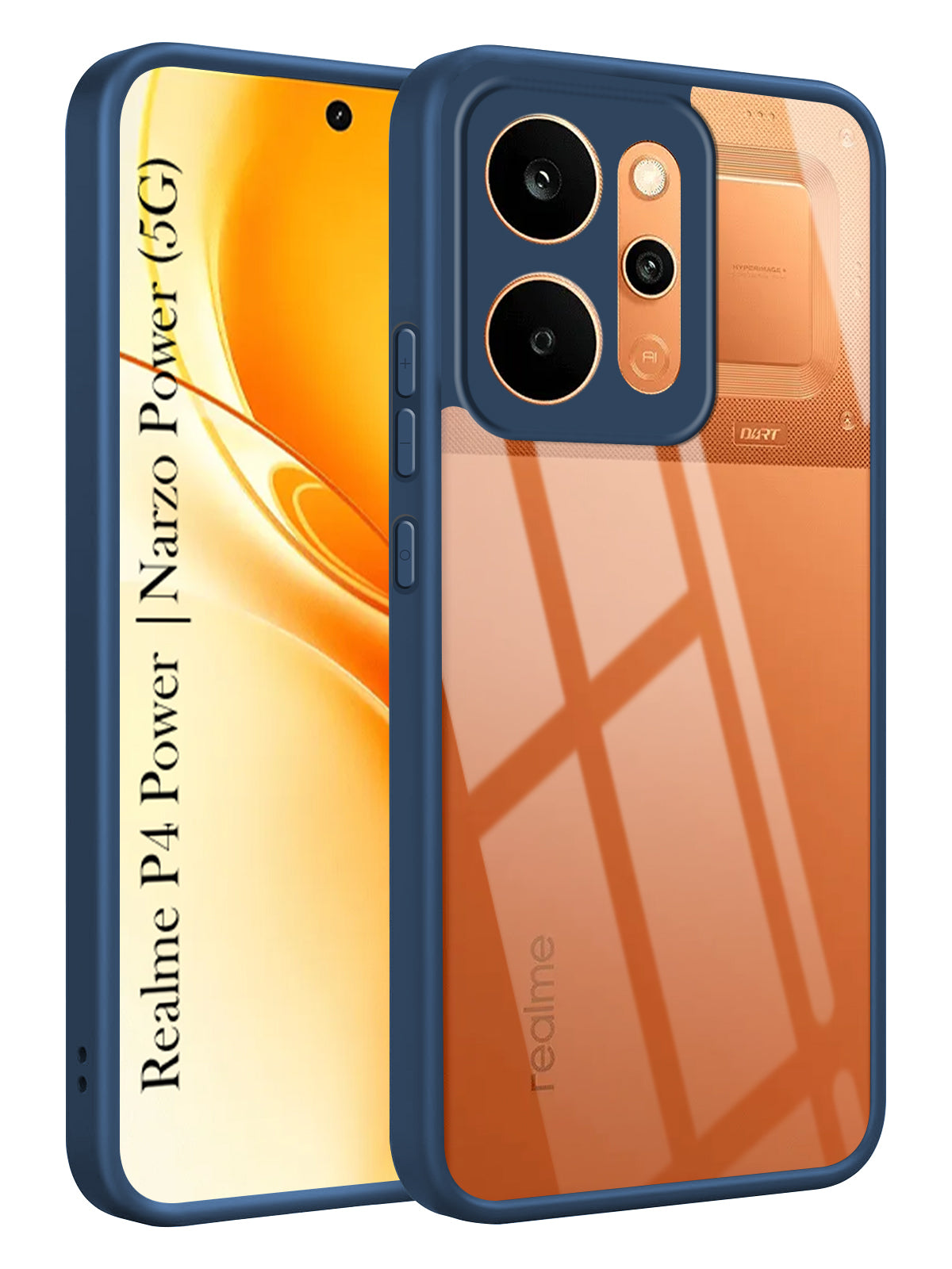 For Realme P4 Power 5G | Realme Narzo Power Back Cover Case Ultra-Hybrid (Lifetime Anti Yellow | Anti Scratch | Crystal Clear Shockproof)