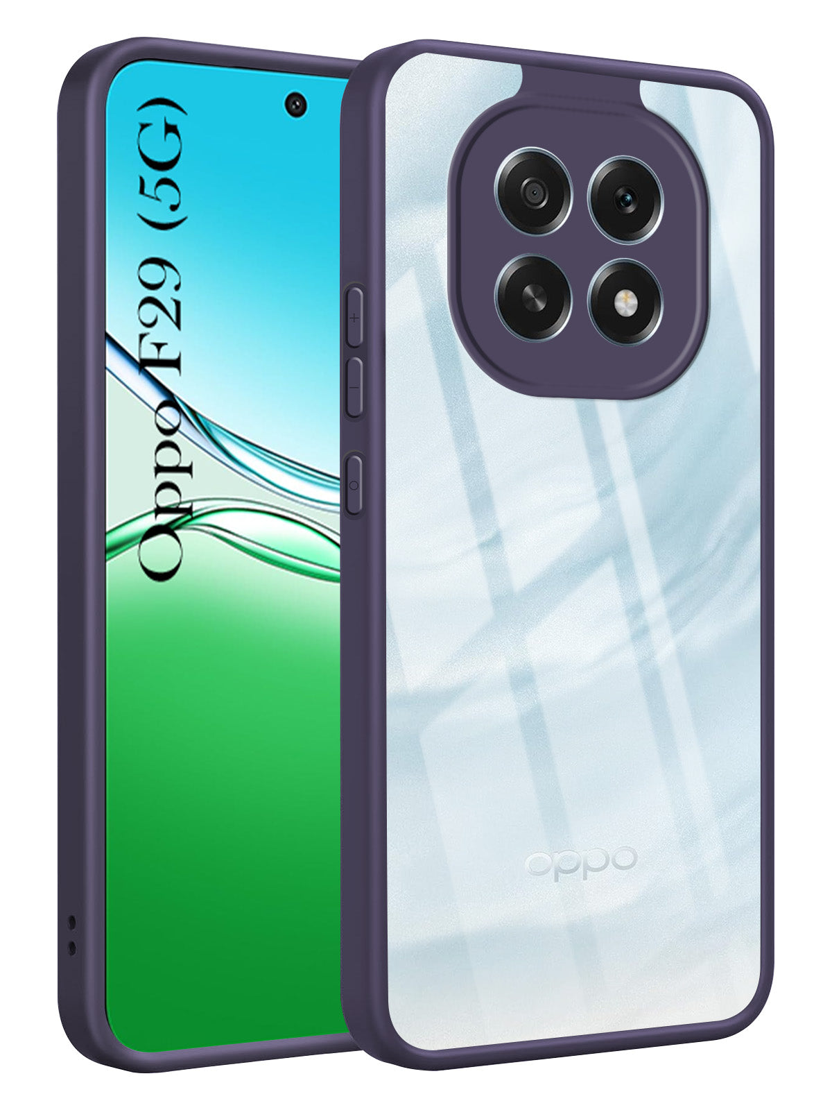 For Oppo F29 Back Cover Case (Lifetime Anti Yellow | Anti Scratch | Crystal Clear Shockproof)