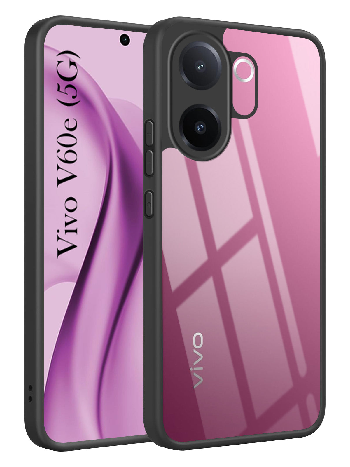 For Vivo V60e Back Cover Case Ultra-Hybrid (Lifetime Anti Yellow | Anti Scratch | Crystal Clear Shockproof)