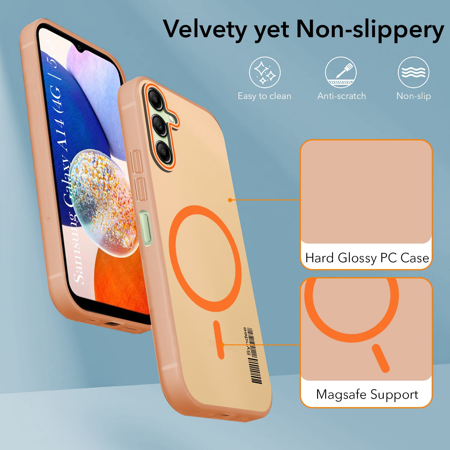 For Samsung Galaxy A14 4G | 5G Back Cover Case (Soft Touch | Camera Bump Protection | MagSafe Compatible | Matte Finish)