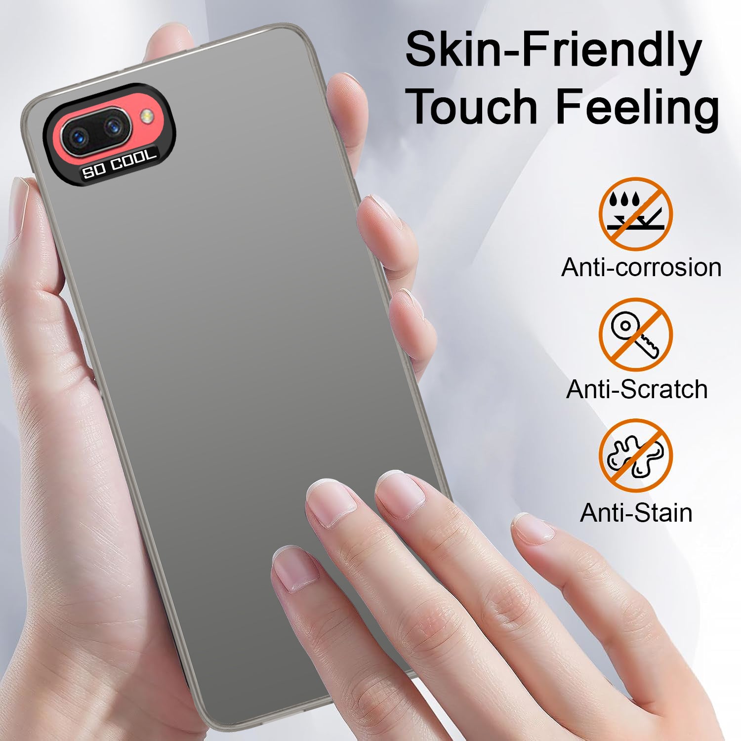 For Realme C1 Hard Back Cover Case (Velvet Touch | Professional Glossy Finish | Camera Protection Bump)