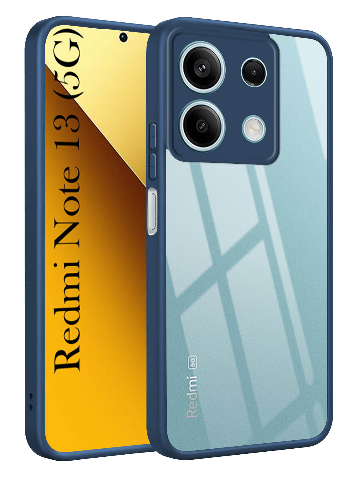 For Xiaomi Redmi Note 13 5G Back Cover Case (Lifetime Anti Yellow | Anti Scratch | Crystal Clear Shockproof)