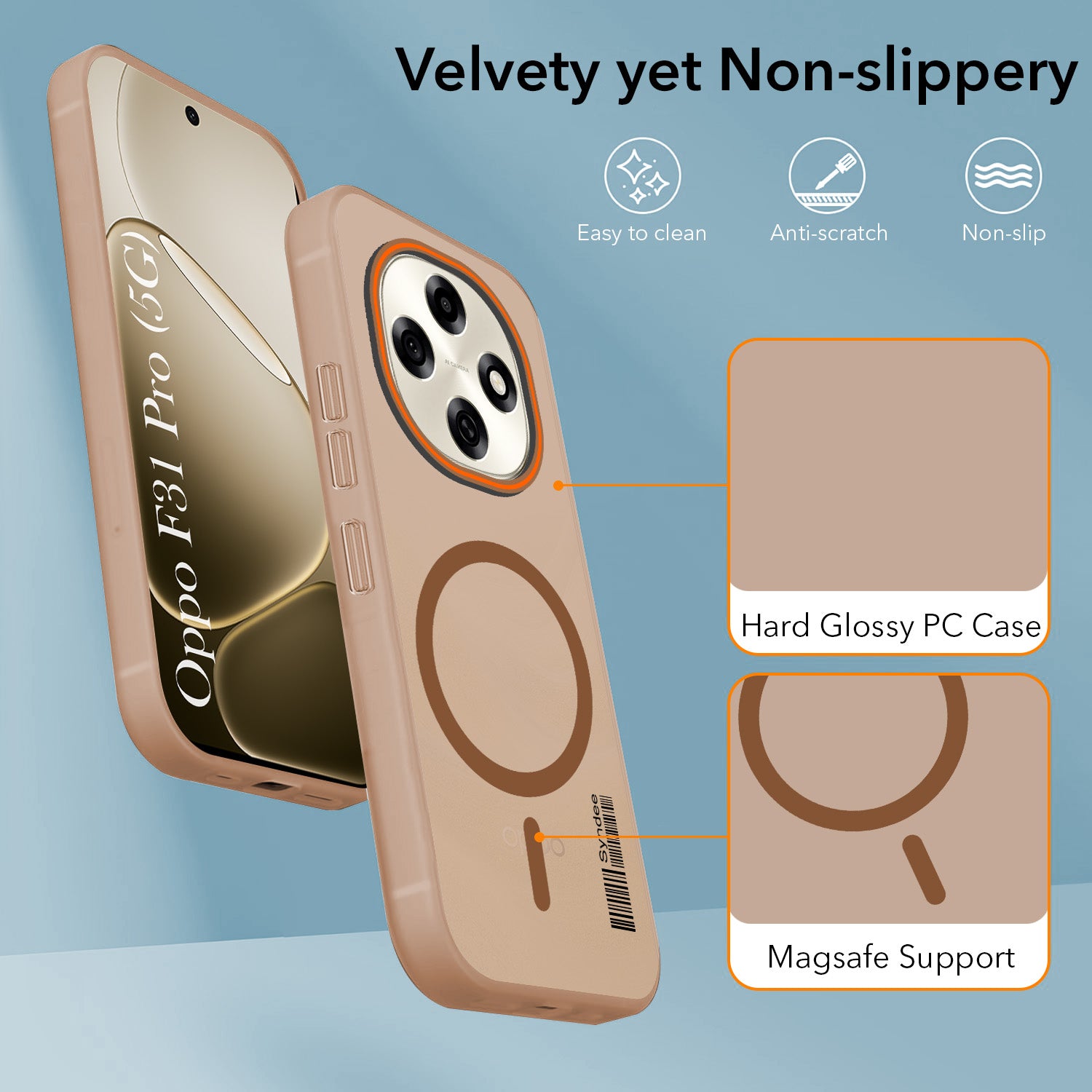 For Oppo F31 Pro Back Cover Case (Soft Touch | Camera Bump Protection | MagSafe Compatible | Matte Finish)