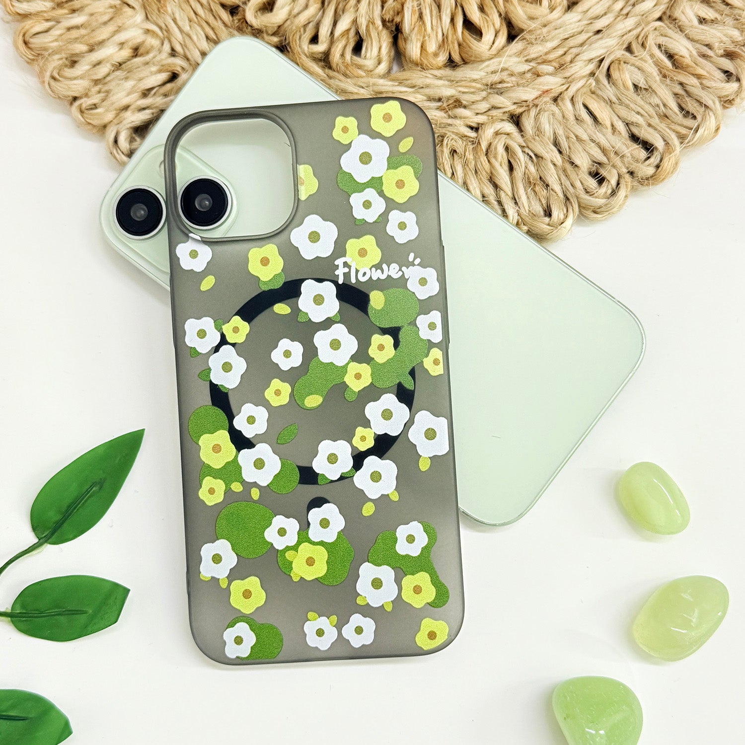 For OnePlus 11R Back Cover Case (Cute Floral Design | Flower Print for Girls | MagSafe Compatible Wireless Charging)