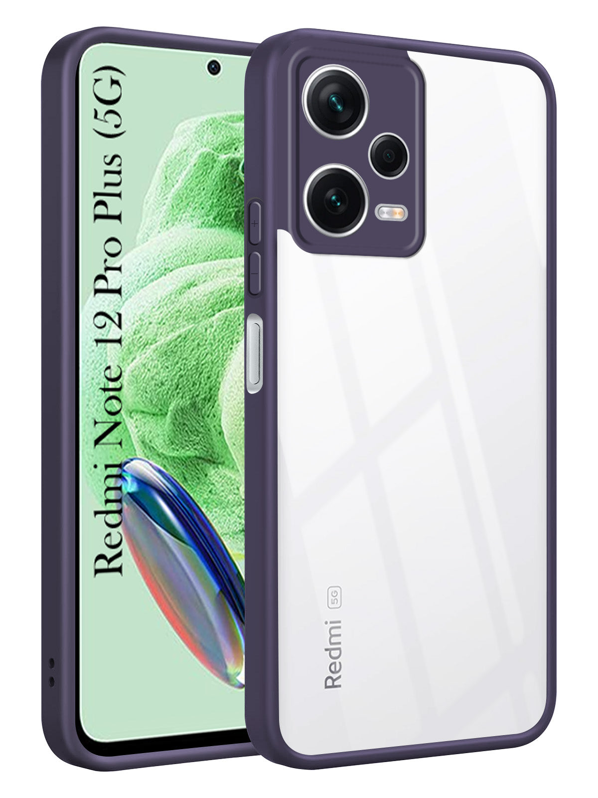 For Redmi Note 12 Pro Plus 5G Back Cover Case Ultra-Hybrid (Lifetime Anti Yellow | Anti Scratch | Crystal Clear Shockproof)