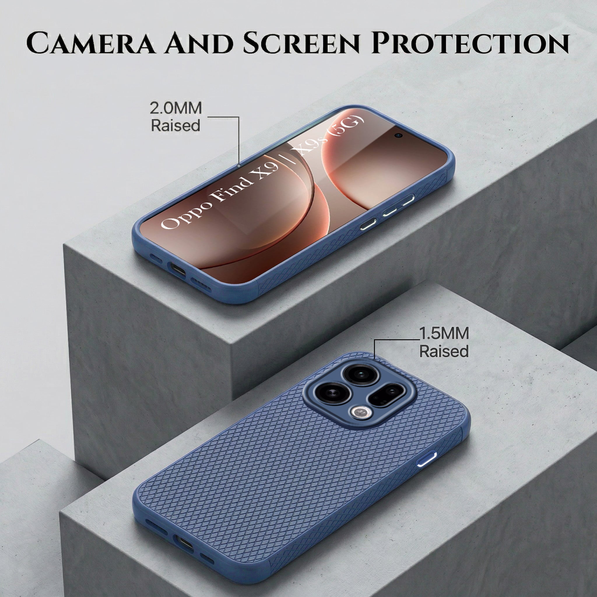 For Oppo Find X9 | Oppo Find X9s Combo with Back Cover and 9H Tempered Glass (Liquid Silicone | Camera Protection | Oleophobic Coating Screen Glass)