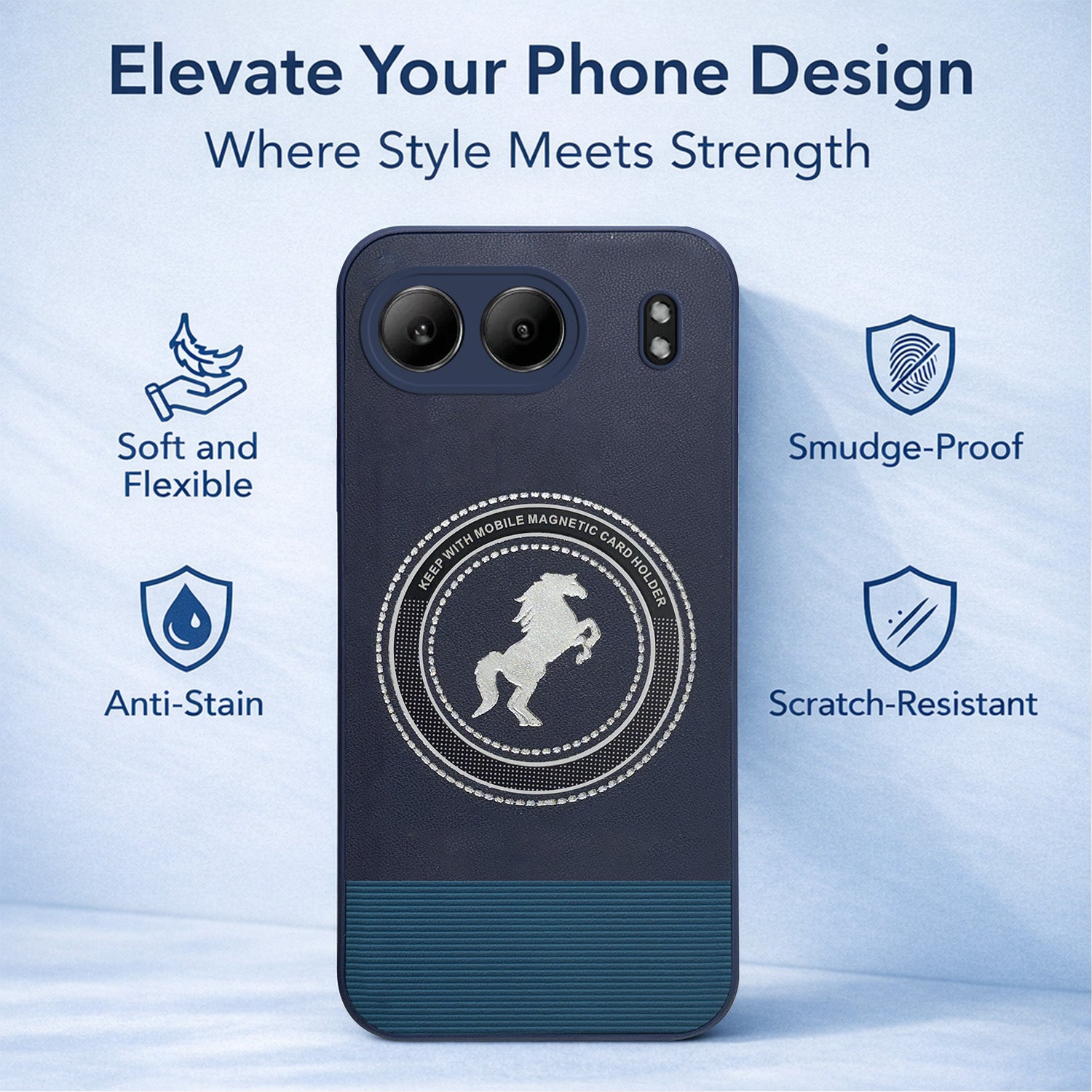For Oneplus Nord 4 Back Cover Case PU Leather Finish (Professional Minimalist Texture | MagSafe Compatile | Camera Protection | Sleek Sober Formal)