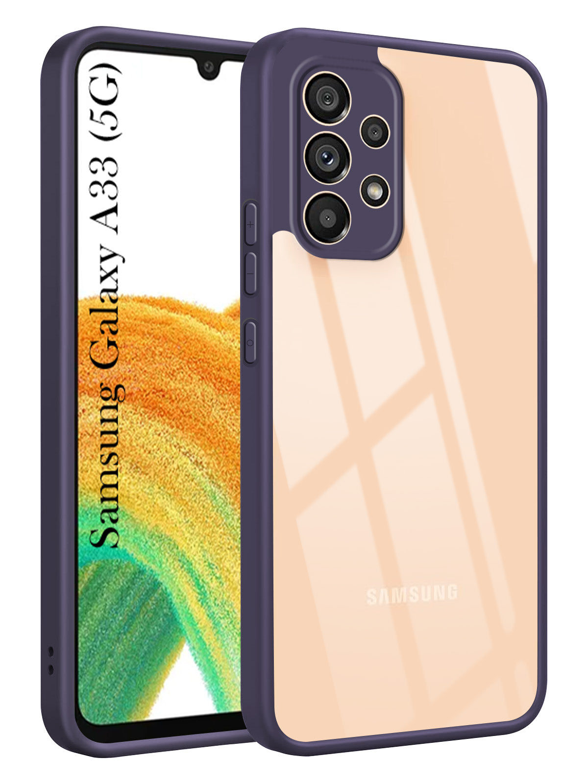 For Samsung Galaxy A33 5G Back Cover Case Ultra-Hybrid (Lifetime Anti Yellow | Anti Scratch | Crystal Clear Shockproof)