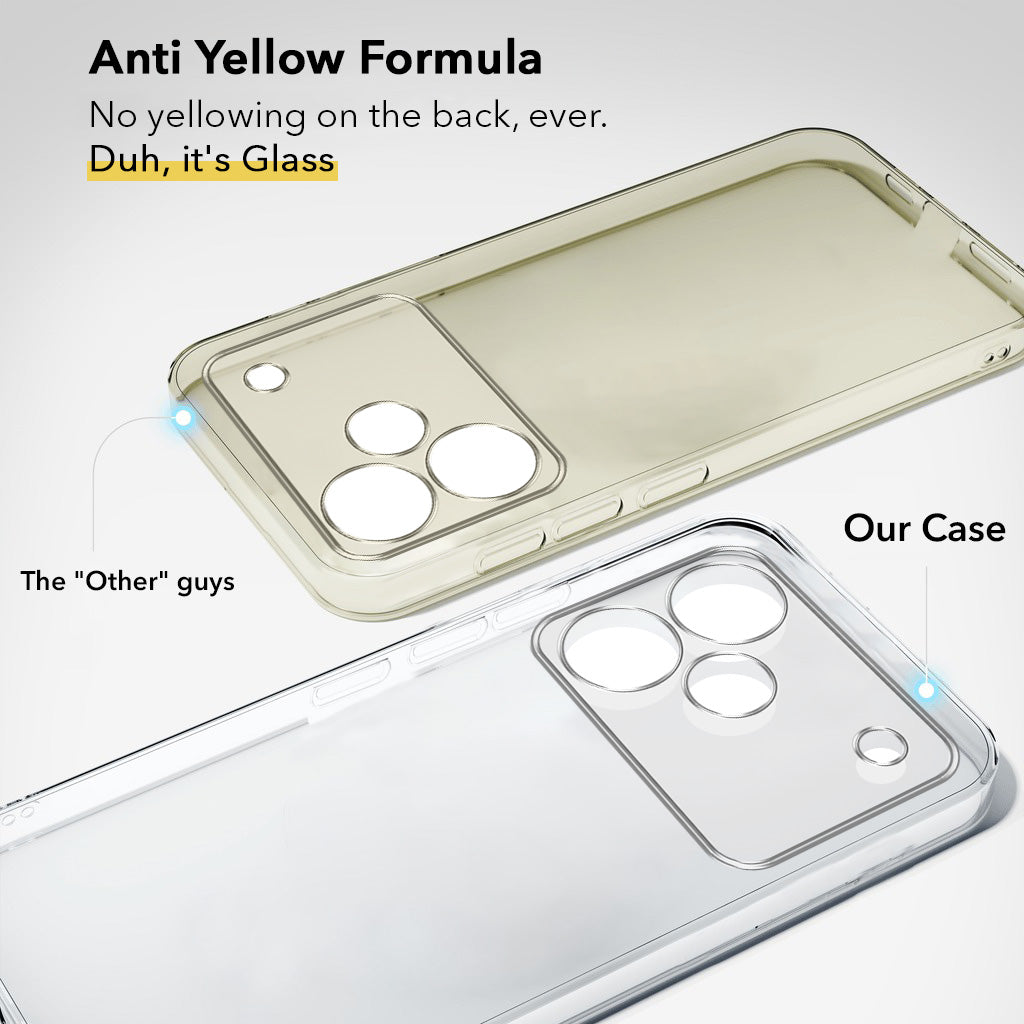For Realme P4 Back Cover Case Lifetime Anti-Yellow Clear (Sleek Hard Crystal | Shockproof and Camera Protection)