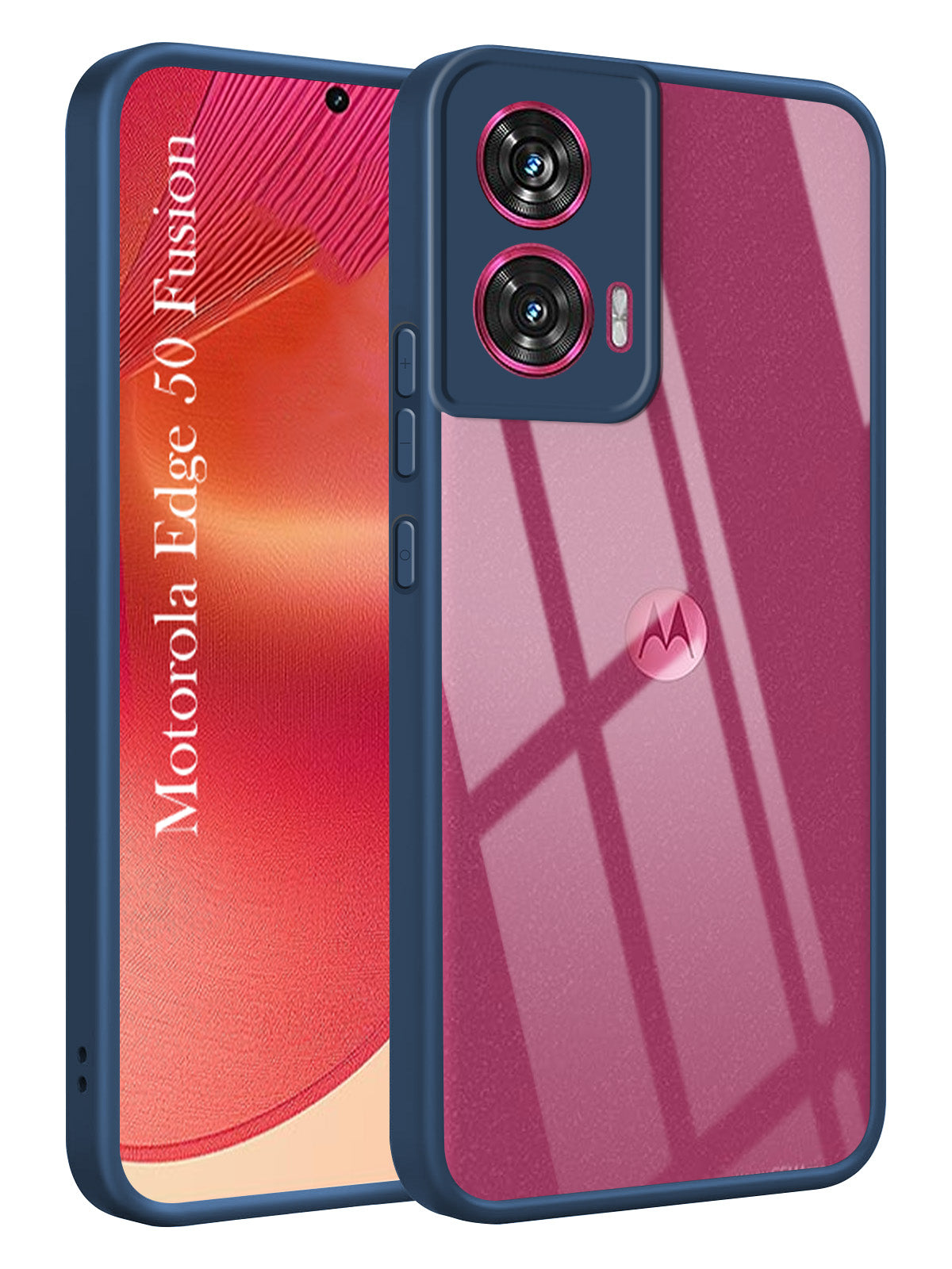For Motorola Moto Edge 50 Fusion Back Cover Case (Lifetime Anti Yellow | Anti Scratch | Crystal Clear Shockproof)