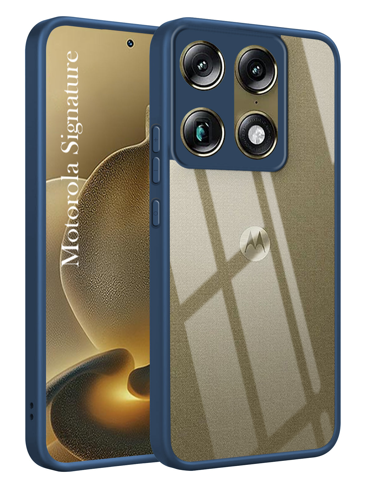 For Motorola Moto Signature 5G Back Cover Case Ultra-Hybrid (Lifetime Anti Yellow | Anti Scratch | Crystal Clear Shockproof)