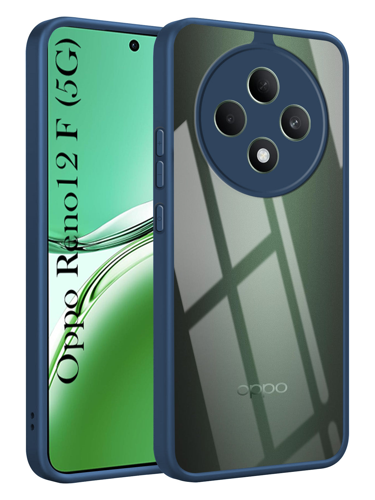For Oppo Reno 12F Back Cover Case (Lifetime Anti Yellow | Anti Scratch | Crystal Clear Shockproof)