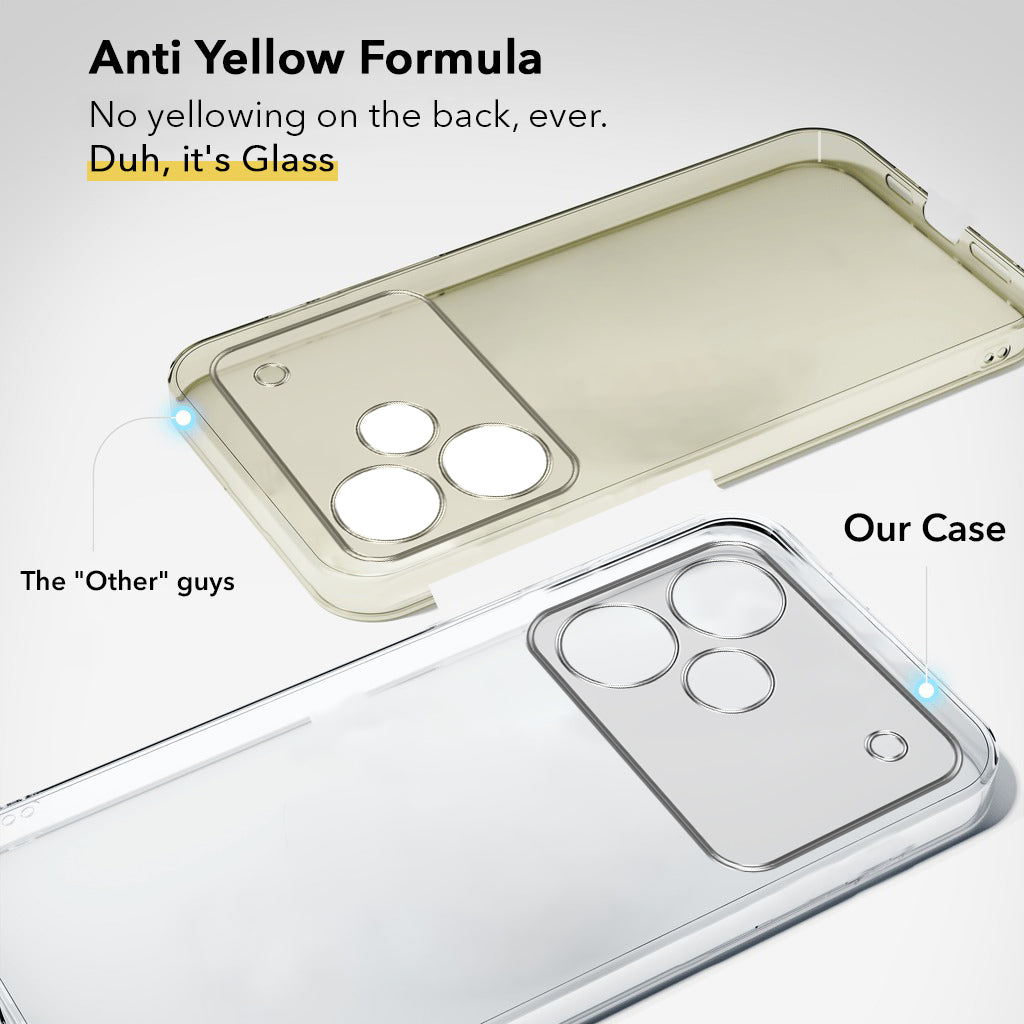 For Realme P4 Pro Back Cover Case Lifetime Anti-Yellow Clear (Sleek Hard Crystal | Shockproof and Camera Protection)