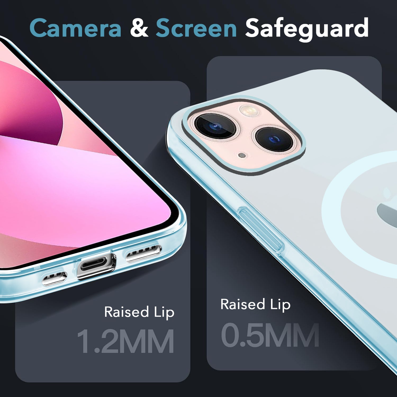 For Apple iPhone 13 Back Cover Case (Frosted Matte Feel | MagSafe Compatible Wireless Charging | Polycarbonate Material)