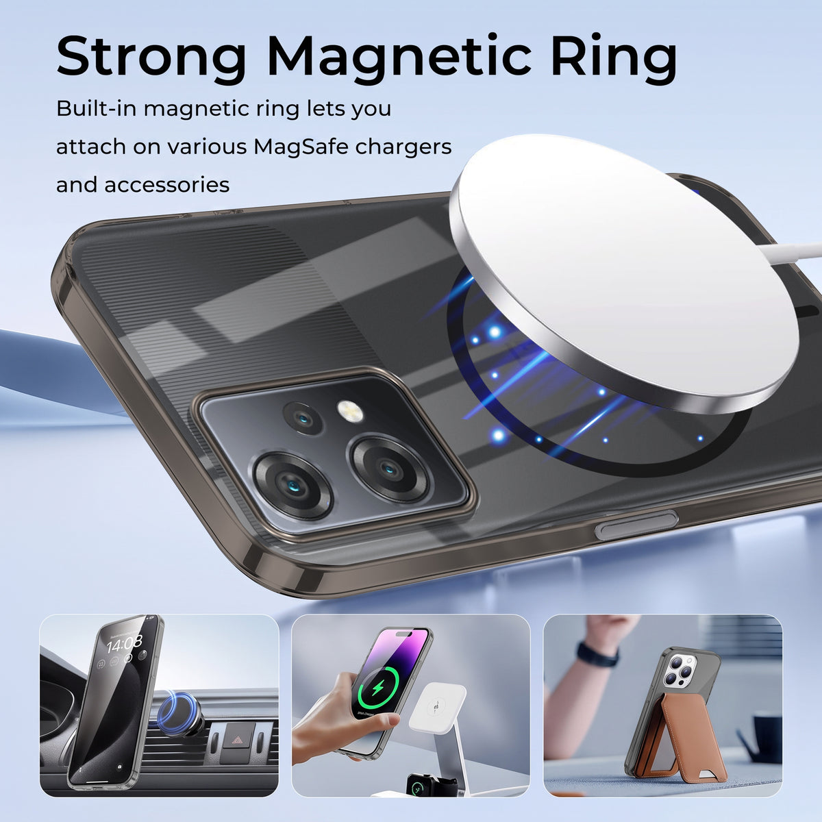 For OnePlus Nord CE 2 Lite 5G Back Case Cover Crystal Anti Yellow (Unbreakable PC | MagSafe Wireless Charging Support |Camera Protection Bump)
