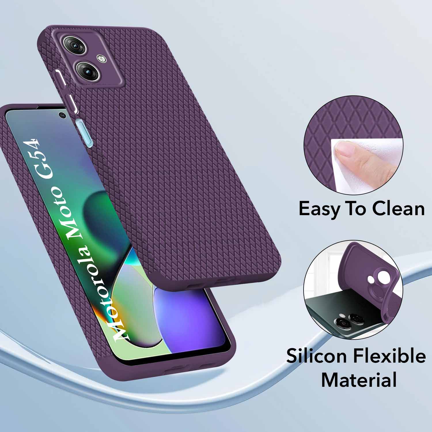 Case Telefono Elegante Custodia Motorola Moto G54 In Silicone Morbido Protezione K 960988 - Foto 7