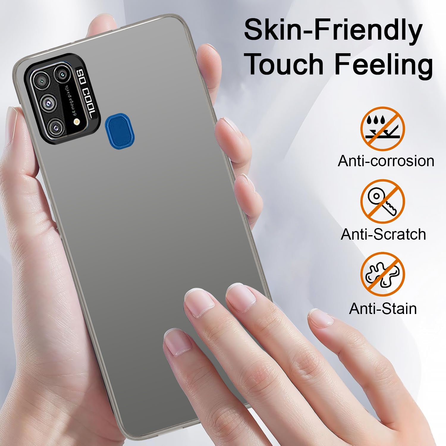 For Samsung Galaxy M31  | M31 Prime Hard Back Cover Case (Velvet Touch | Professional Glossy Finish | Camera Protection Bump)