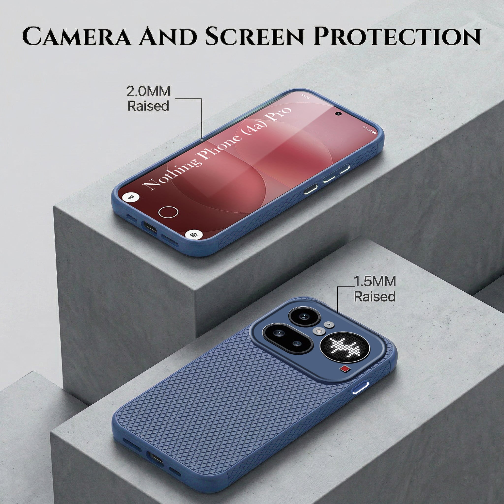 For Nothing Phone 4A Pro 5G Combo with Back Cover and 9H Tempered Glass (Liquid Silicone | Camera Protection | Oleophobic Coating Screen Glass)