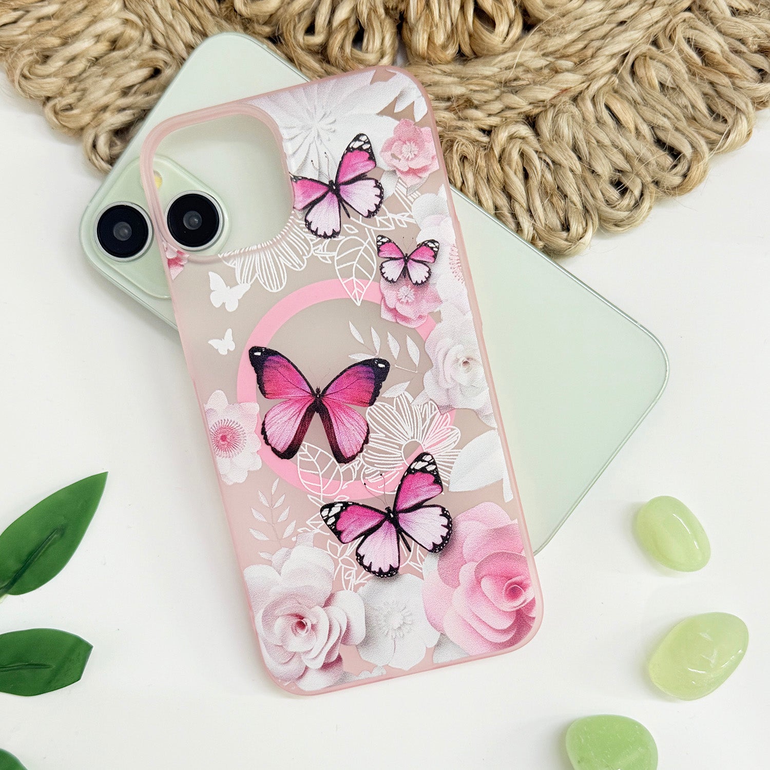 For OnePlus Nord 2 Back Cover Case (Cute Floral Design | Flower Print for Girls | MagSafe Compatible Wireless Charging)