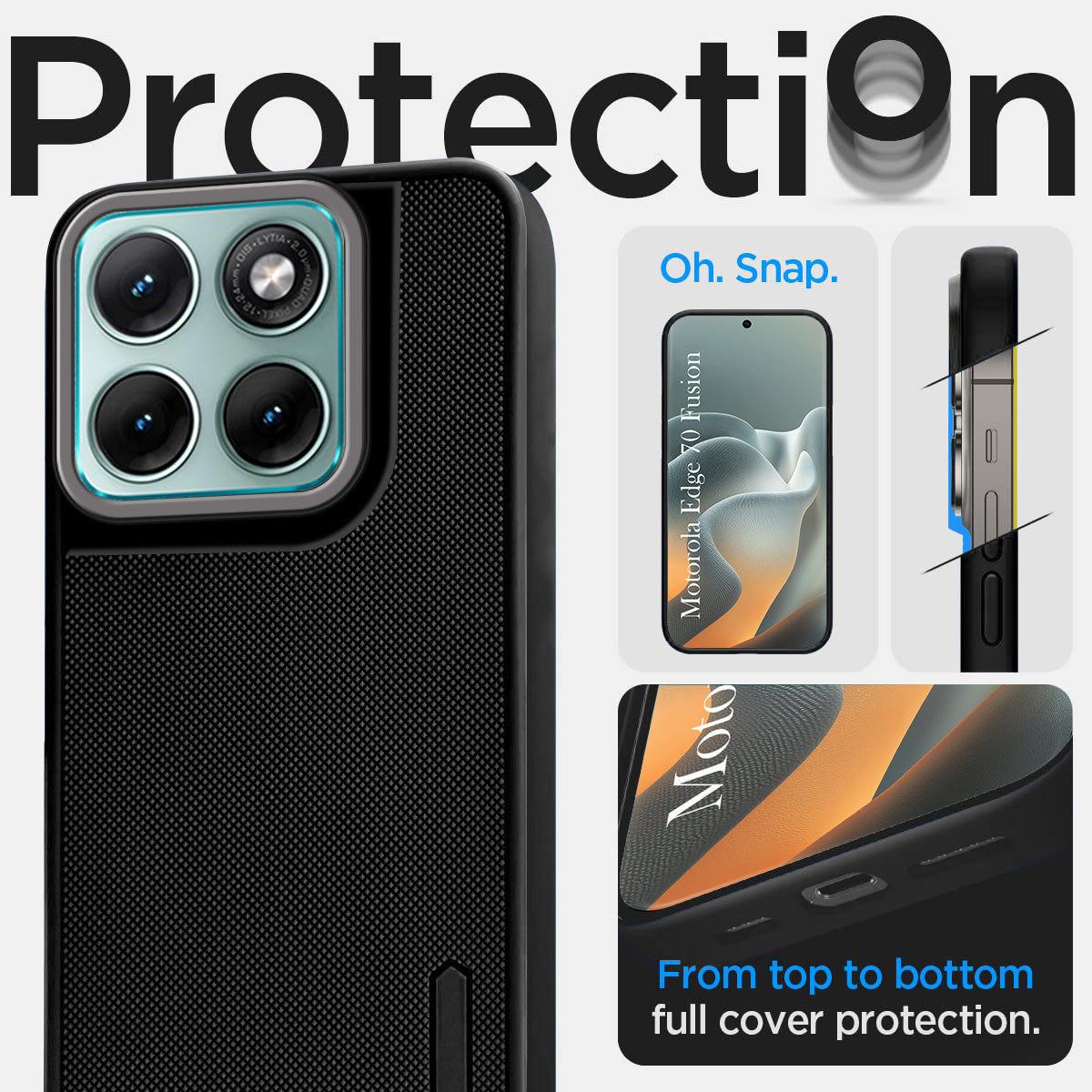 For Motorola Moto Edge 70 Fusion Back Cover Case Rubberised (Textured Grip Design | Micro-Fiber Cloth Inside | Slim and Light Weight | Soft Touch and Feel)