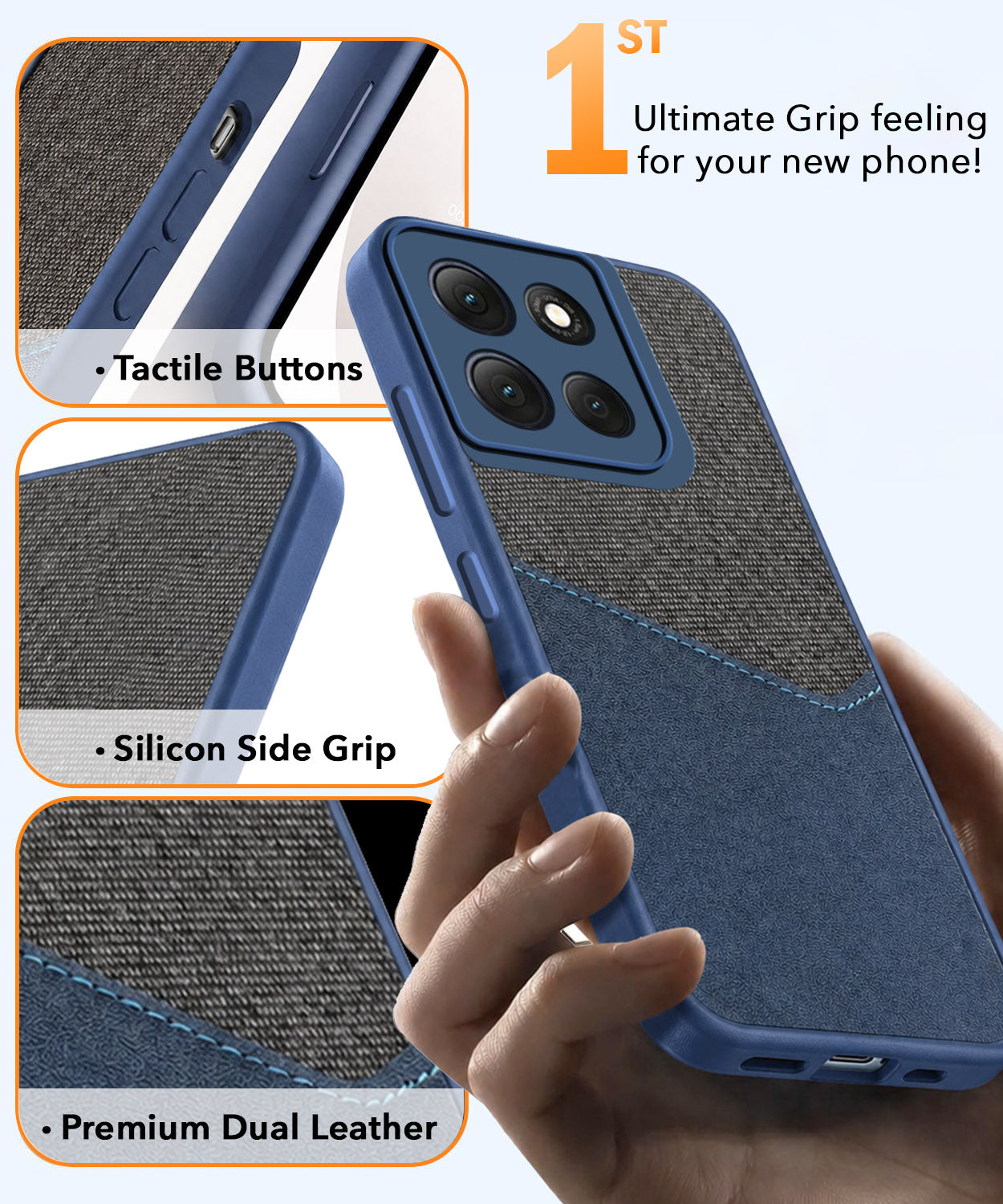 For Motorola Moto G86 Power Back Cover Case (Dual PU Leather Stitch | Professional Minimalist | Soft and Flexible)