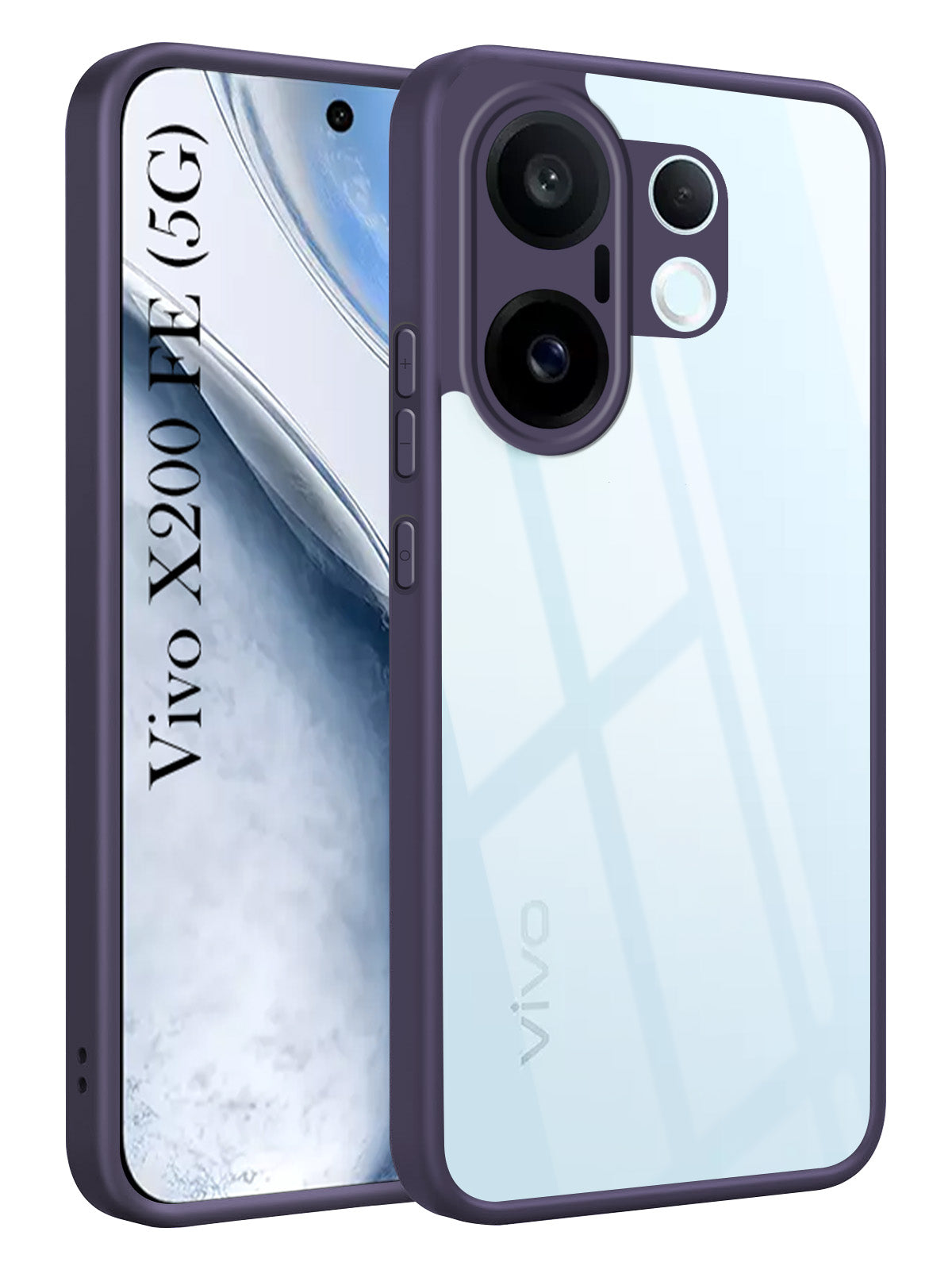 For Vivo X200 FE Back Cover Case Ultra-Hybrid (Lifetime Anti Yellow | Anti Scratch | Crystal Clear Shockproof)