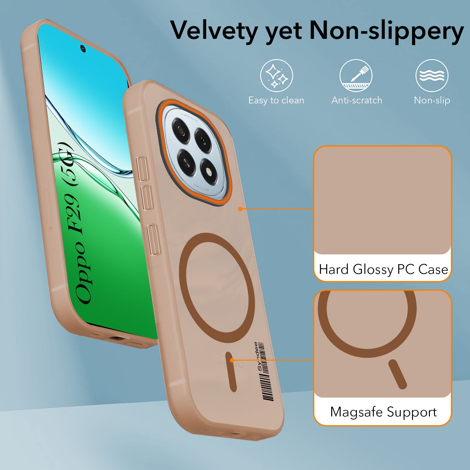 For Oppo F29 Back Cover Case (Soft Touch | Camera Bump Protection | MagSafe Compatible | Matte Finish)