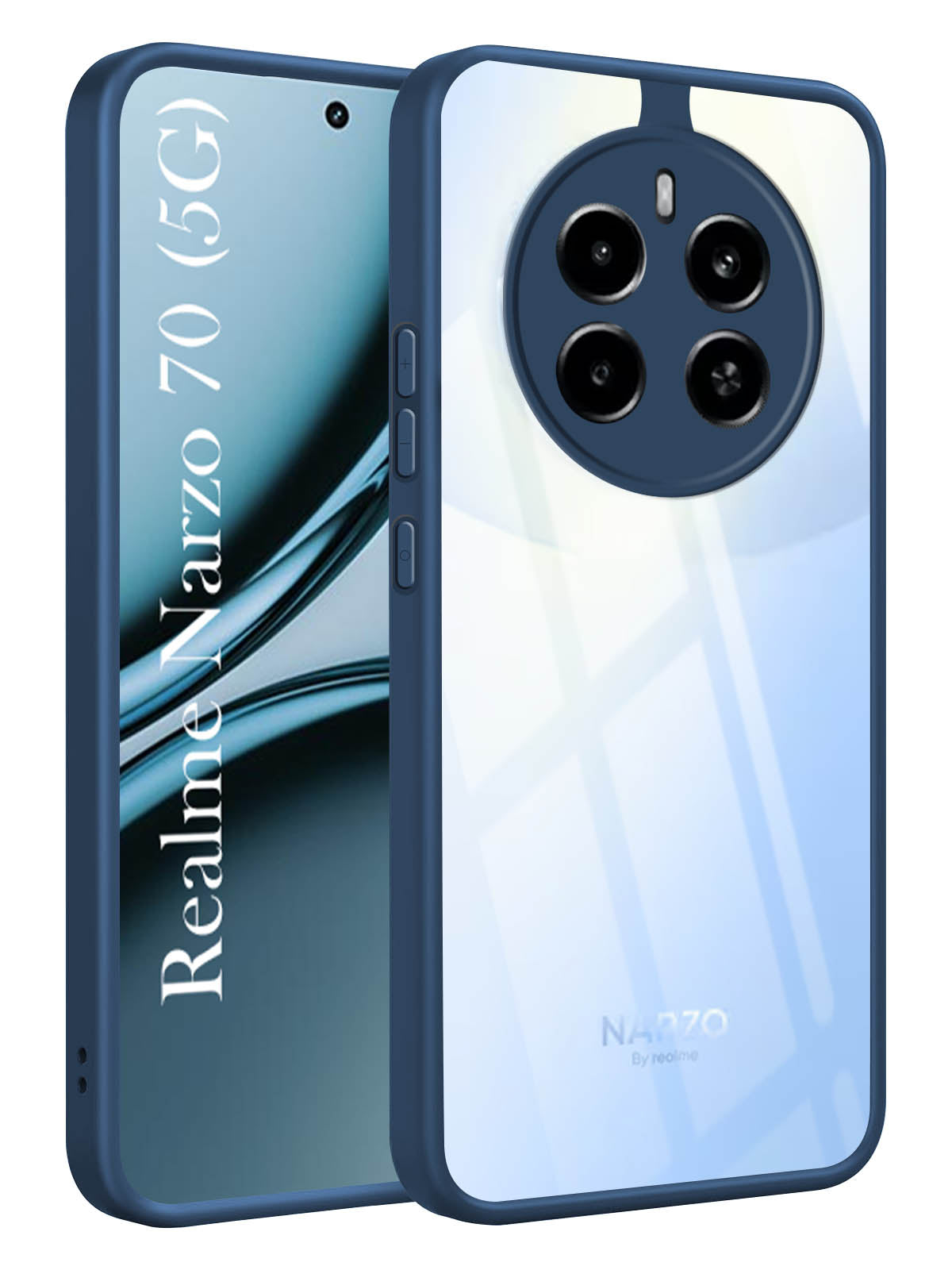 For Realme Narzo 70 5G Back Cover Case (Lifetime Anti Yellow | Anti Scratch | Crystal Clear Shockproof)