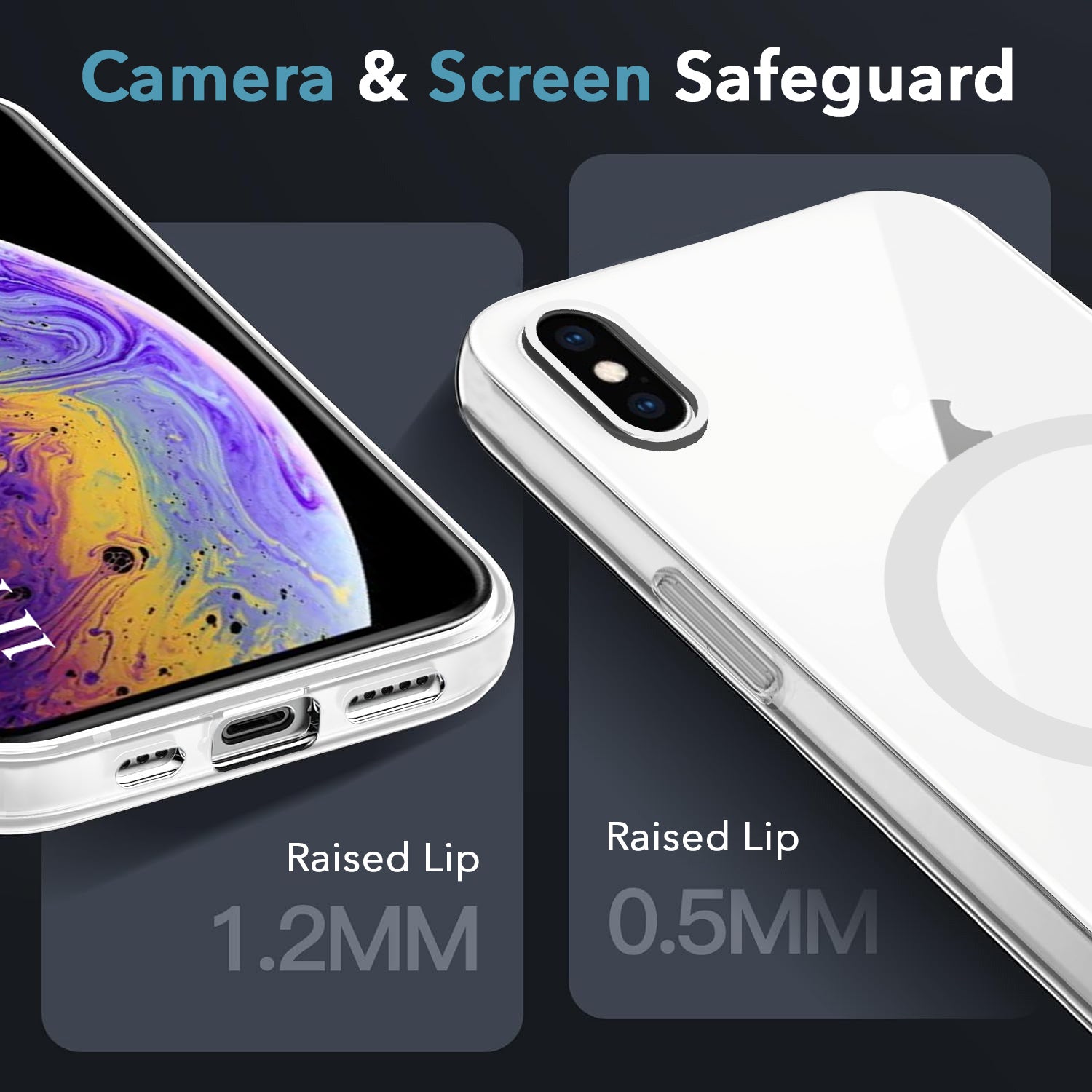 For Apple iPhone Xs Max Back Cover Case (Frosted Matte Feel | MagSafe Compatible Wireless Charging | Polycarbonate Material)