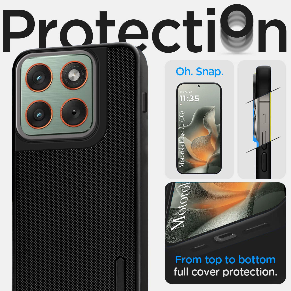 For Motorola Moto Edge 70 Back Cover Case Rubberised (Textured Grip Design | Micro-Fiber Cloth Inside | Slim and Light Weight | Soft Touch and Feel)