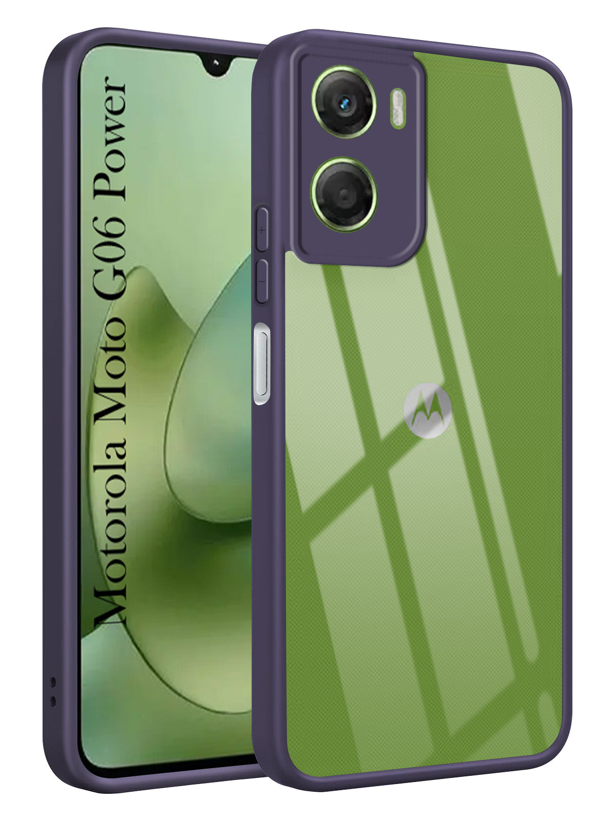 For Motorola Moto G06 Power Back Cover Case Ultra-Hybrid(Lifetime Anti Yellow | Anti Scratch | Crystal Clear Shockproof)