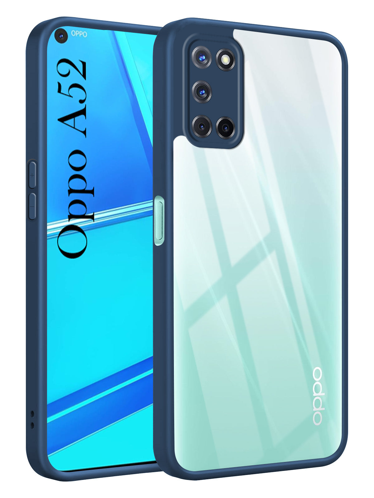For Oppo A52 Back Cover Case Ultra-Hybrid (Lifetime Anti Yellow | Anti Scratch | Crystal Clear Shockproof)