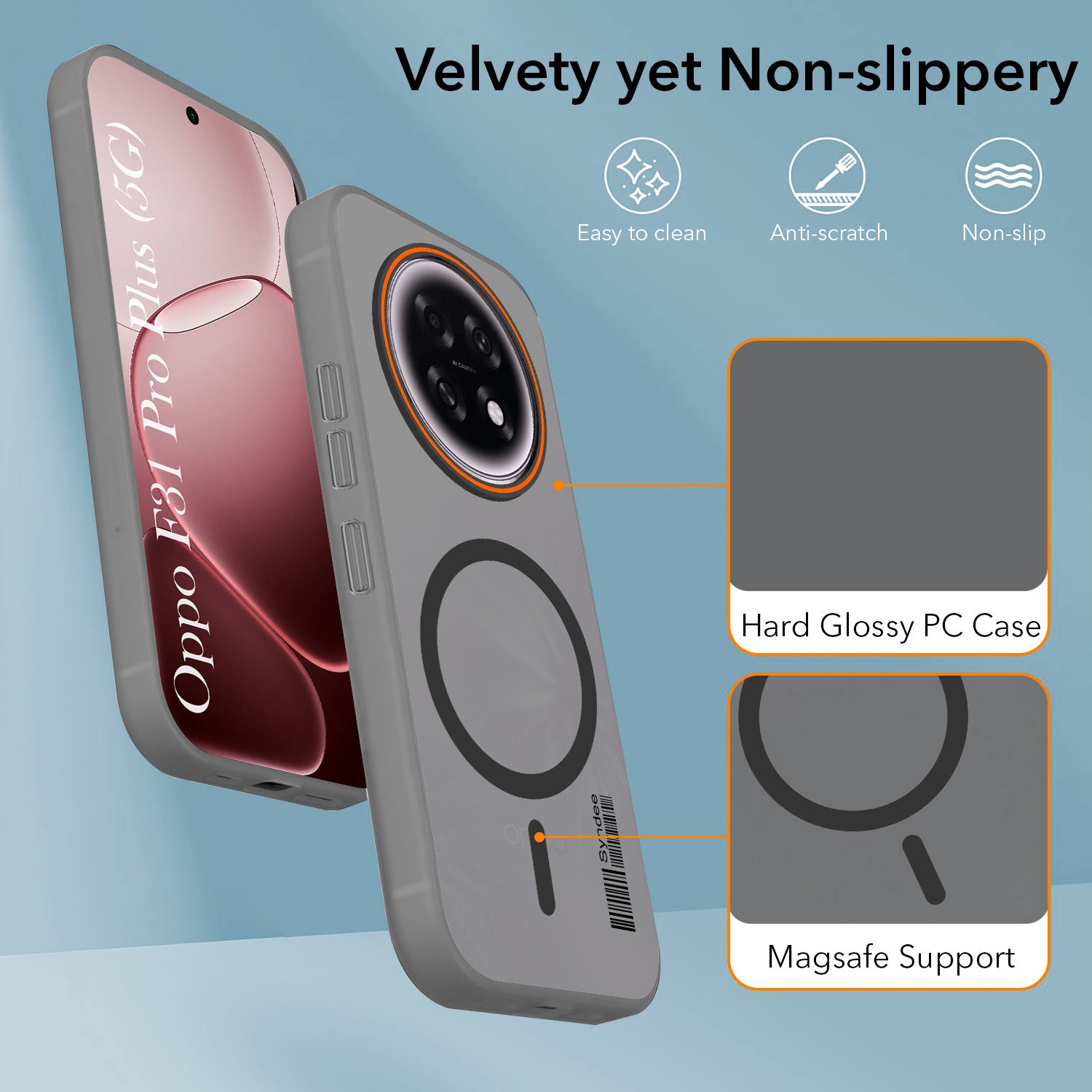 For Oppo F31 Pro Plus Back Cover Case (Soft Touch | Camera Bump Protection | MagSafe Compatible | Matte Finish)