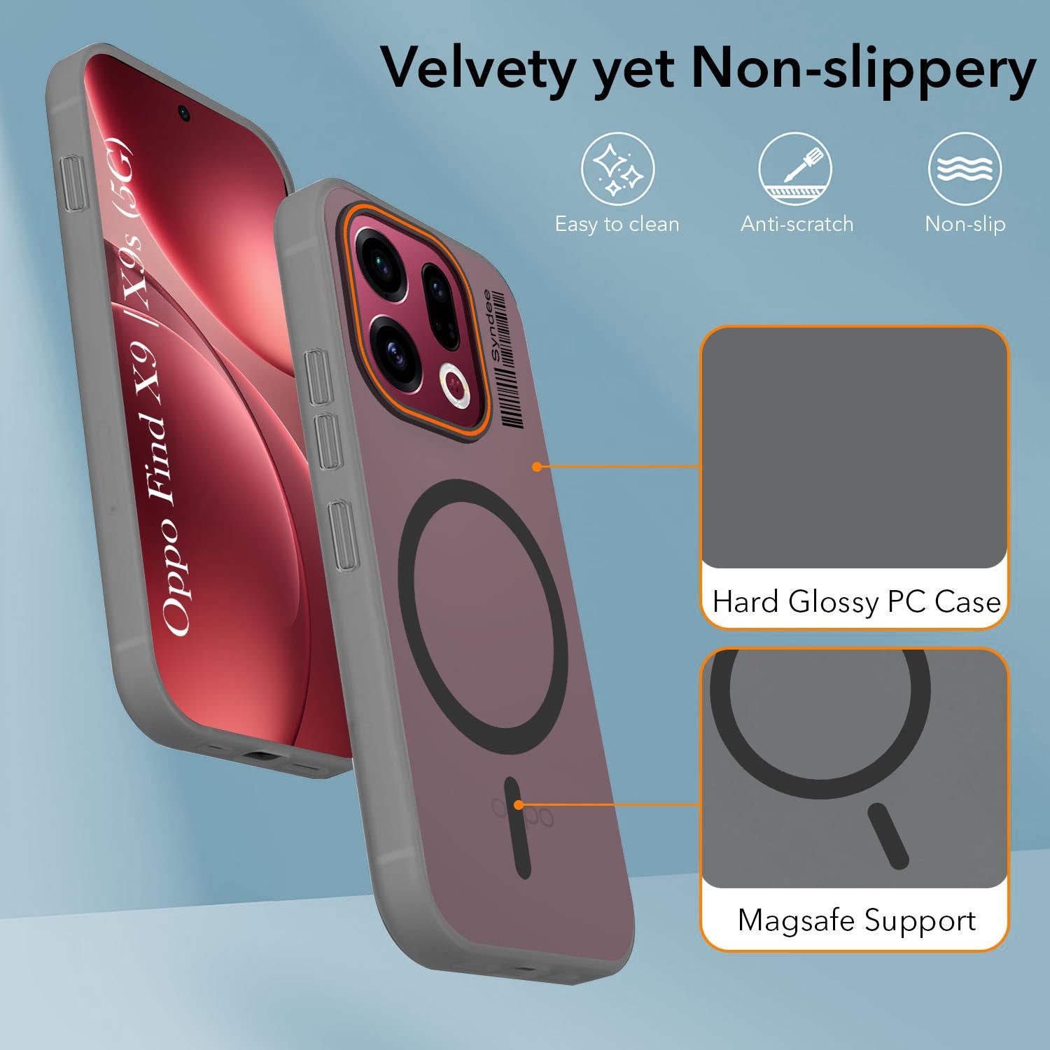 For Oppo Find X9 | Oppo Find X9s Back Cover Case (Soft Touch | Camera Bump Protection | MagSafe Compatible | Matte Finish)