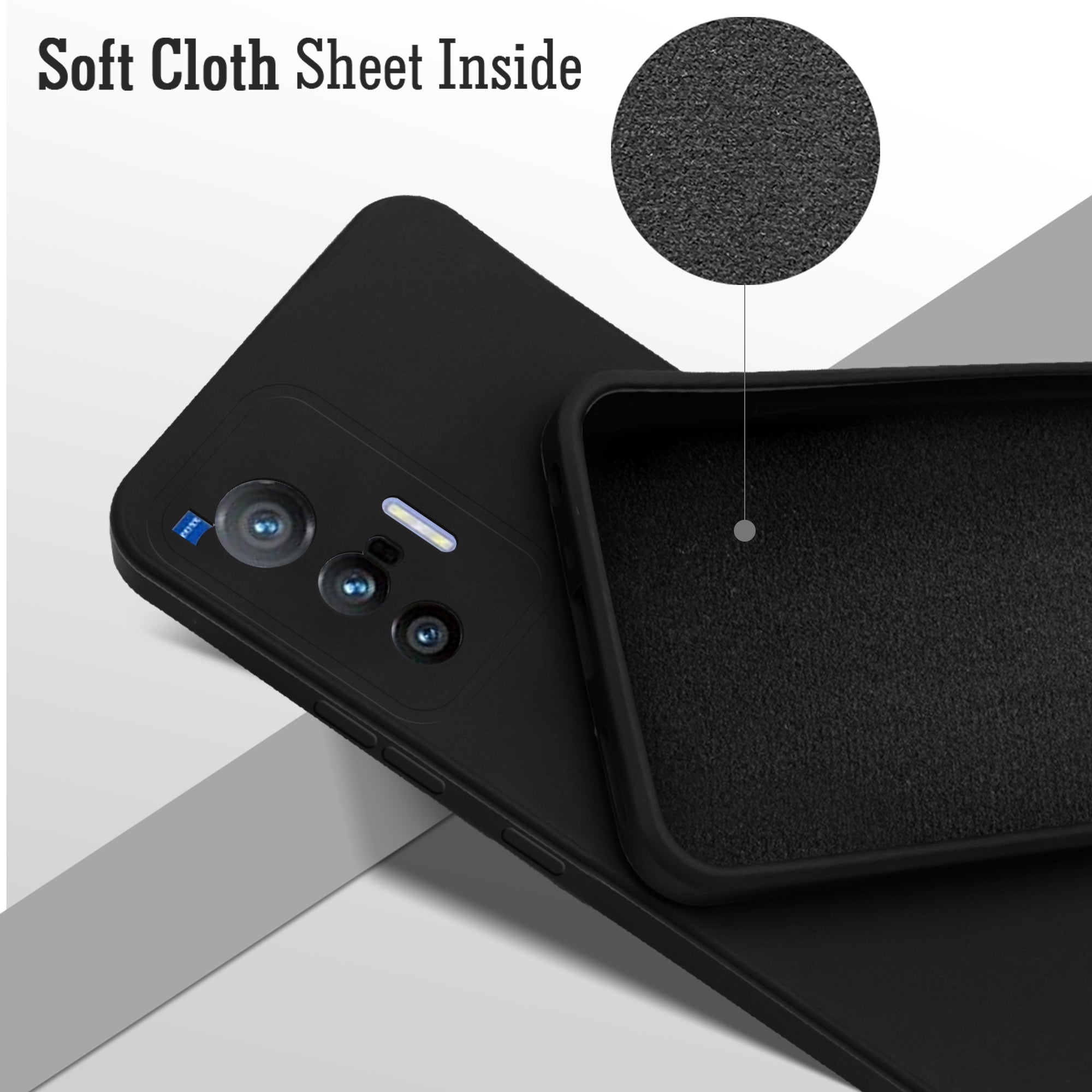 For Vivo X70 Back Cover ( Silicone Clear Shockproof Case with Camera Protection | Soft and Flexible | Transparent)