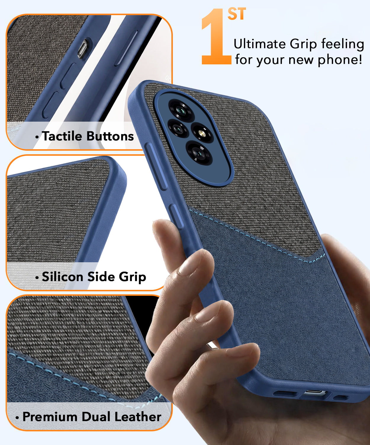 For Honor 200 5G Back Cover Case (Dual PU Leather Stitch | Professional Minimalist | Soft and Flexible)