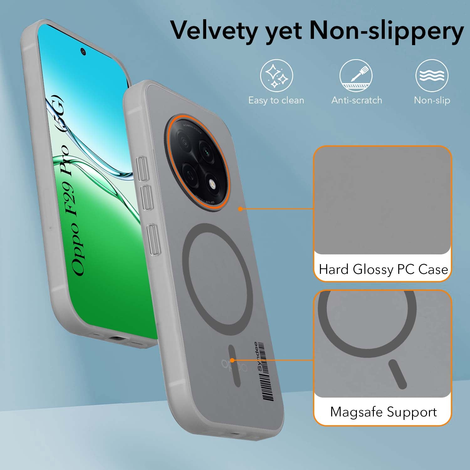 For Oppo F29 Pro Back Cover Case (Soft Touch | Camera Bump Protection | MagSafe Compatible | Matte Finish)