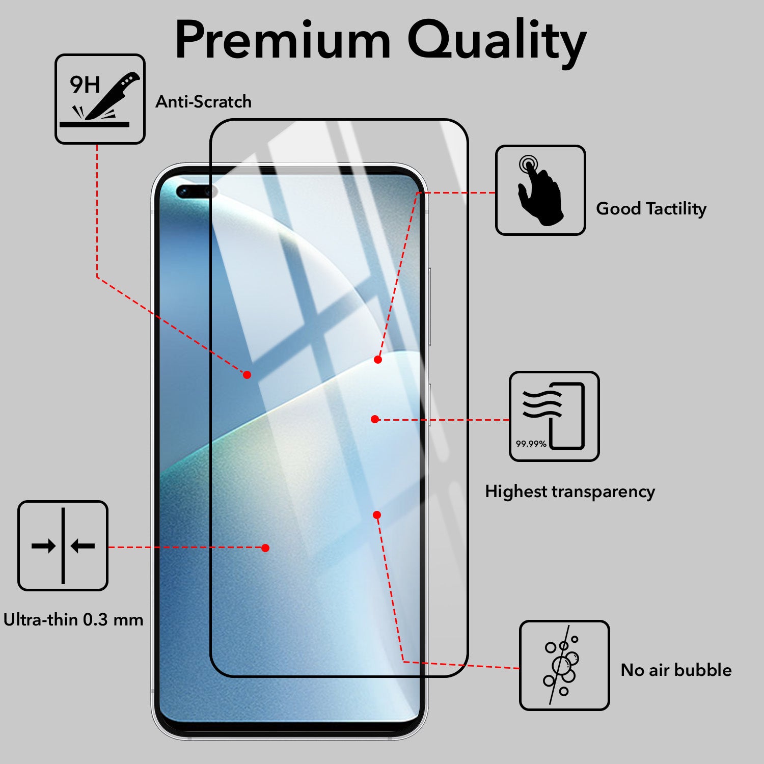 Tempered Glass For Oppo A93 Military-Grade Gorilla Screen Protector With Installation Kit | Shatterproof, Full Coverage, HD Clear, Scratch Resistant (Pack of 1)