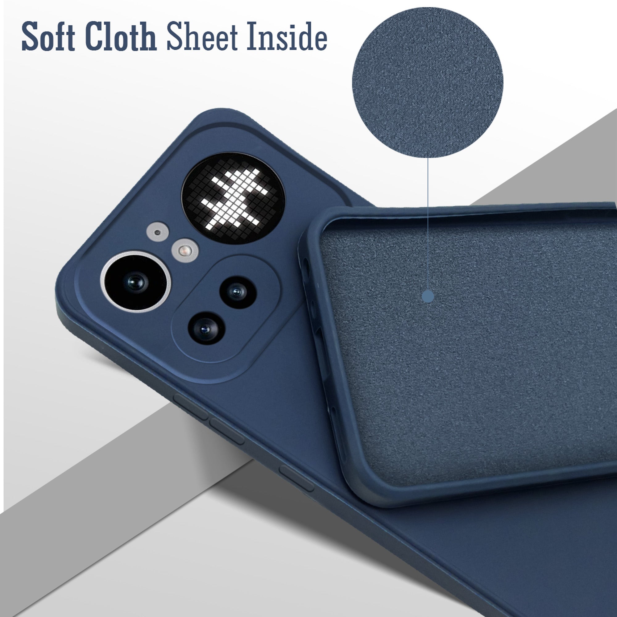 For Nothing Phone 4A Pro 5G Back Cover Case (Matte Finish Silicone with Inside Fiber cloth)