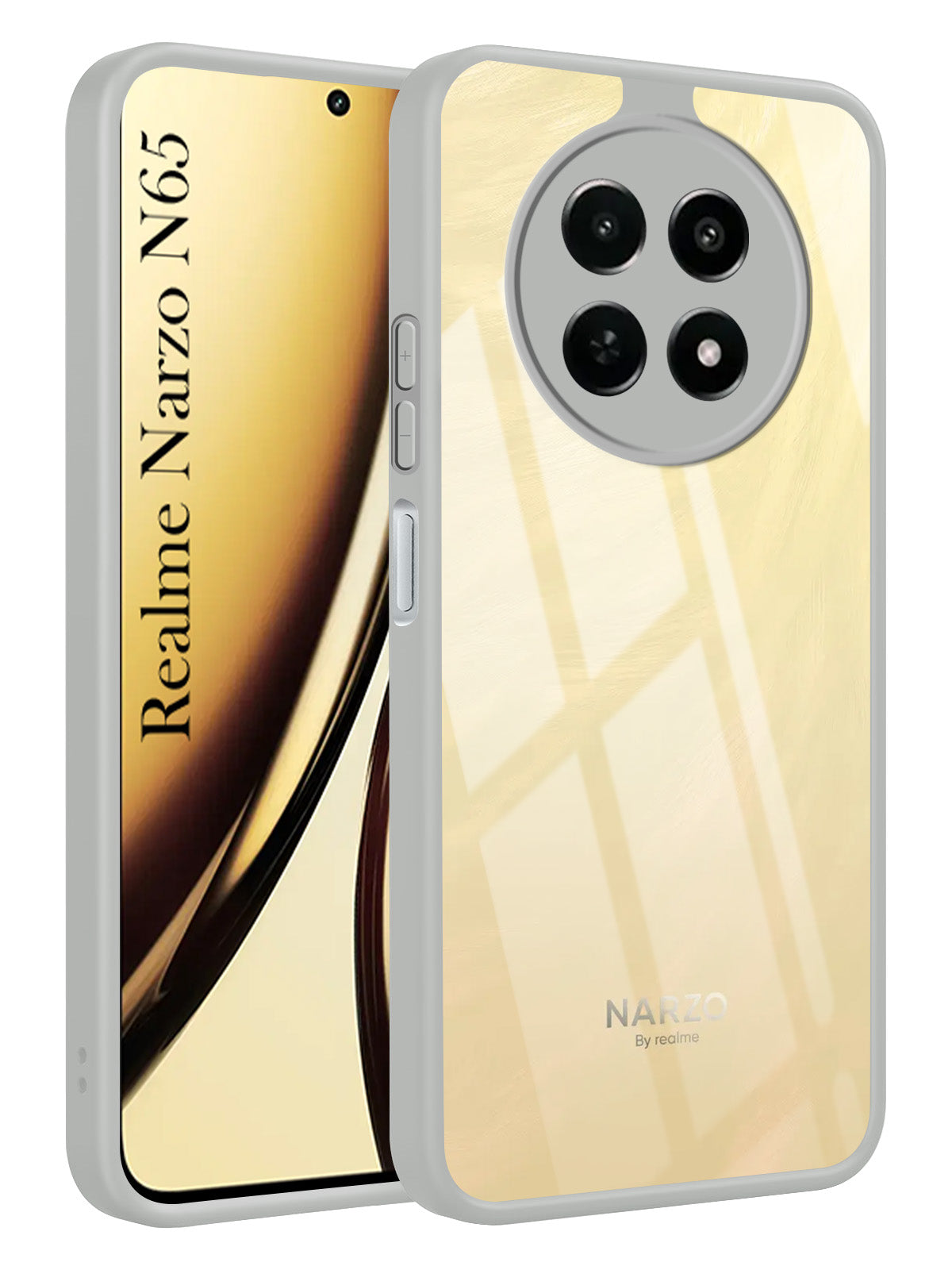For Realme Narzo N65 5G Ultra-Hybrid Back Cover Case (Lifetime Anti Yellow | Anti Scratch | Crystal Clear Shockproof)