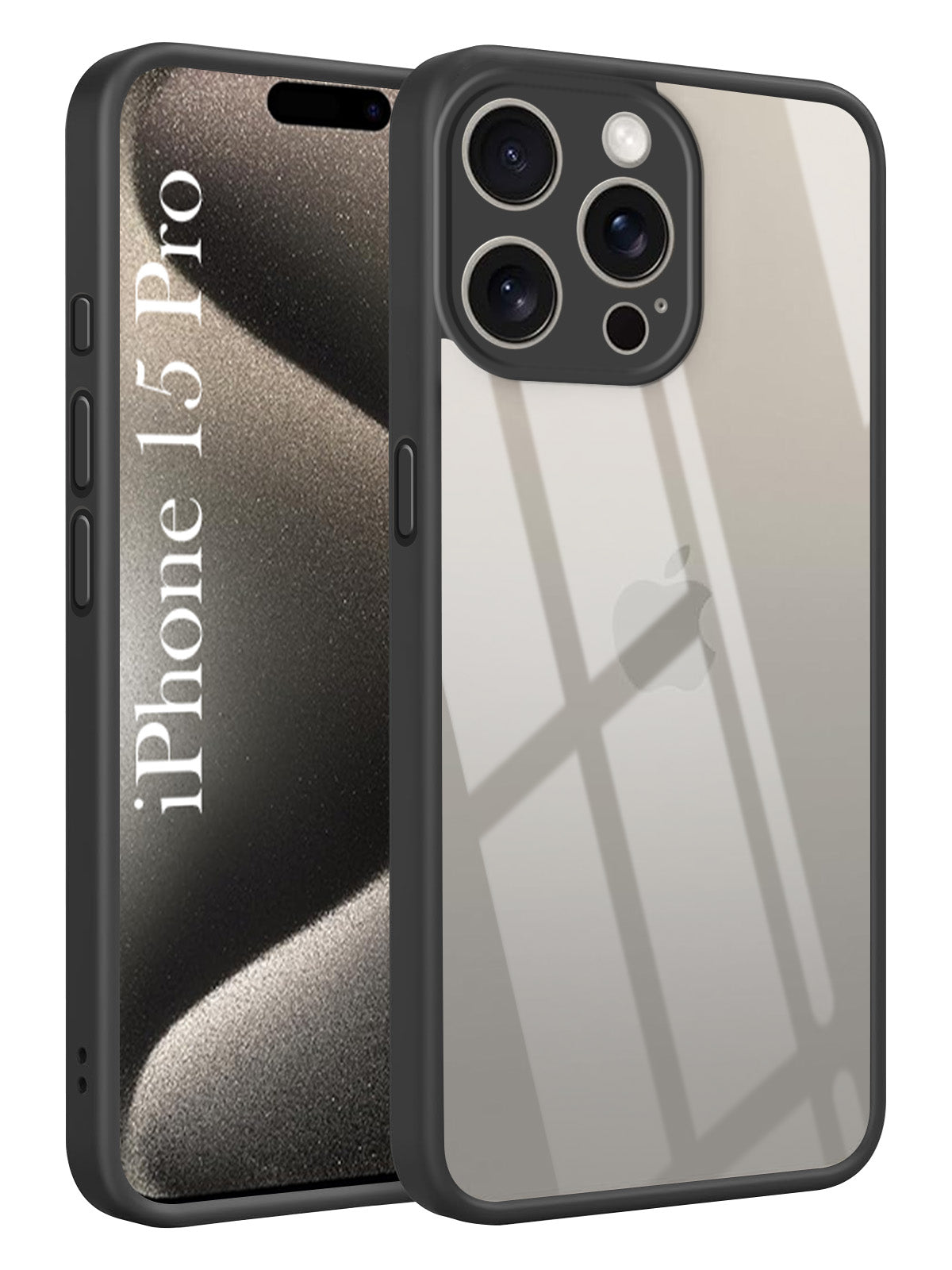 For Apple iPhone 15 Pro Back Cover Case Ultra-Hybrid (Lifetime Anti Yellow | Anti Scratch | Crystal Clear Shockproof)