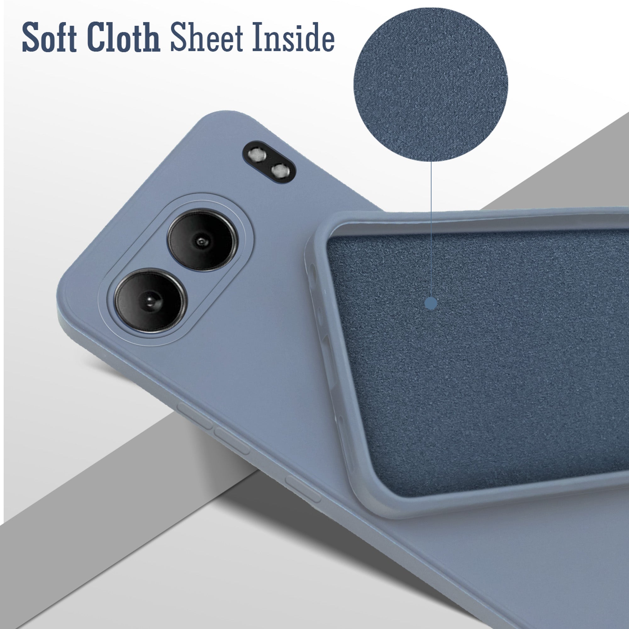 For Oneplus Nord 4 Back Cover Case (Matte Finish Silicone with Inside Fiber Cloth |Black)