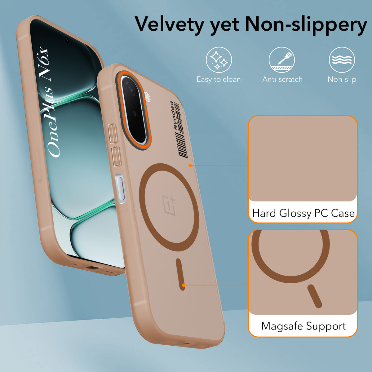 For OnePlus N6X Back Cover Case (Soft Touch | Camera Bump Protection | MagSafe Compatible | Matte Finish)