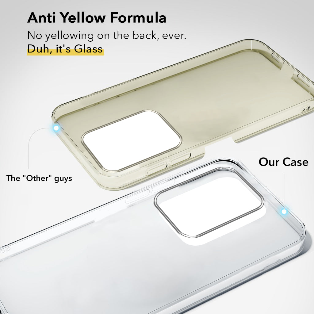 For Vivo iQOO Z10x Back Cover Case (Hard Anti Yellow Clear Case | Sleek Hard Crystal Clear | Drop & Camera Protection | Shockproof Polycarbonate)