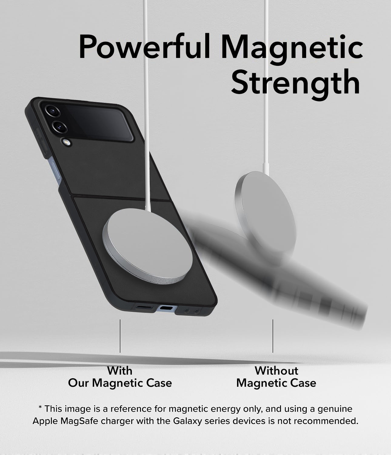 For Samsung Galaxy Z Flip 4 5G Back Cover Case (MagSafe Wireless Charging Compatible | Sleek Leather Finish | Inside Microfiber Cloth)
