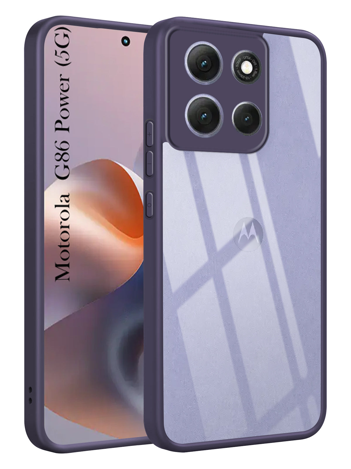 For Motorola Moto G86 Power Back Cover Case Ultra-Hybrid (Lifetime Anti Yellow | Anti Scratch | Crystal Clear Shockproof)